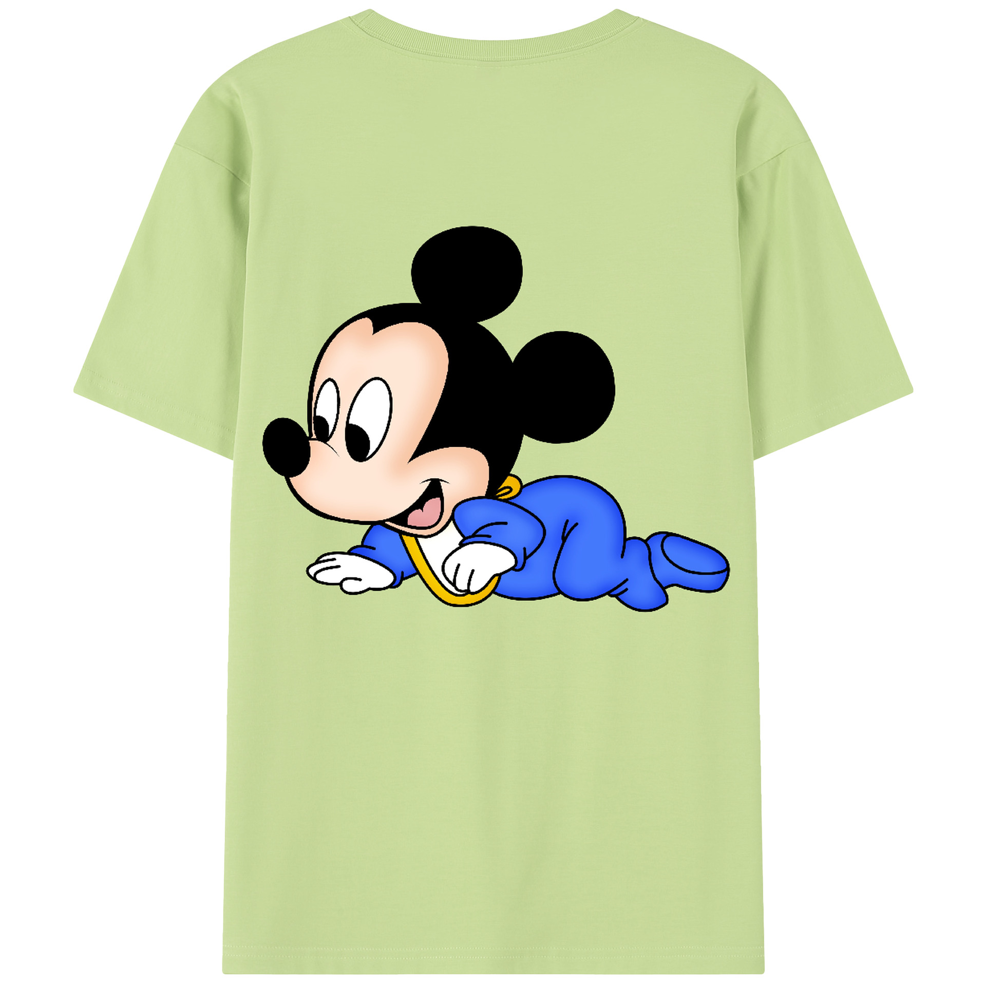 （画像用） ミッキーマウス Mickey Mouse 綿100％半袖Tシャツ（背面プリント）